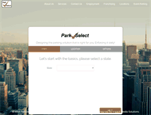 Tablet Screenshot of parkselect.com